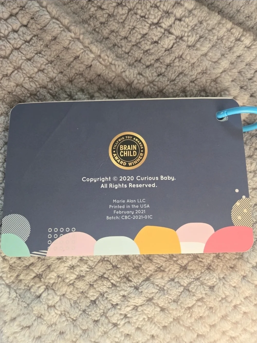 Curious Baby Milestone Activity Card Set 0-12 Months EUC